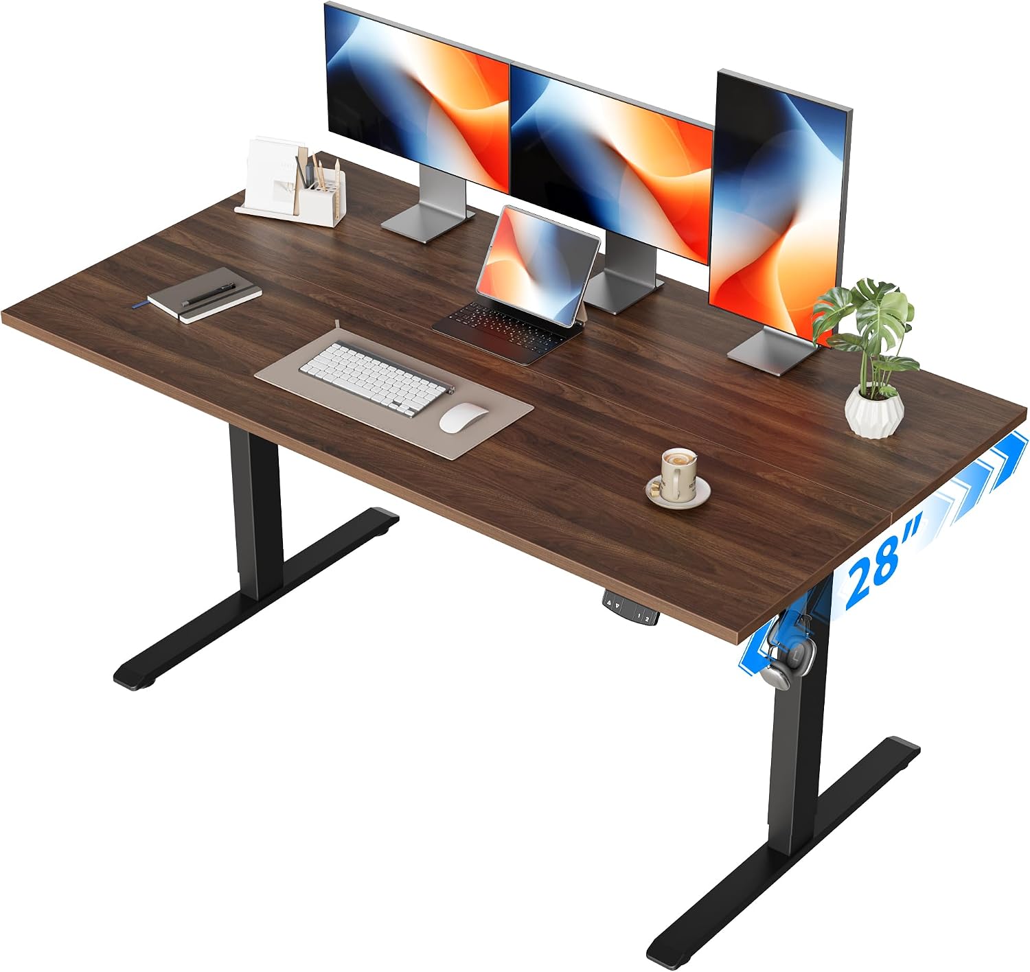 Home Office Work Table - Bureau électrique réglable en hauteur, 55