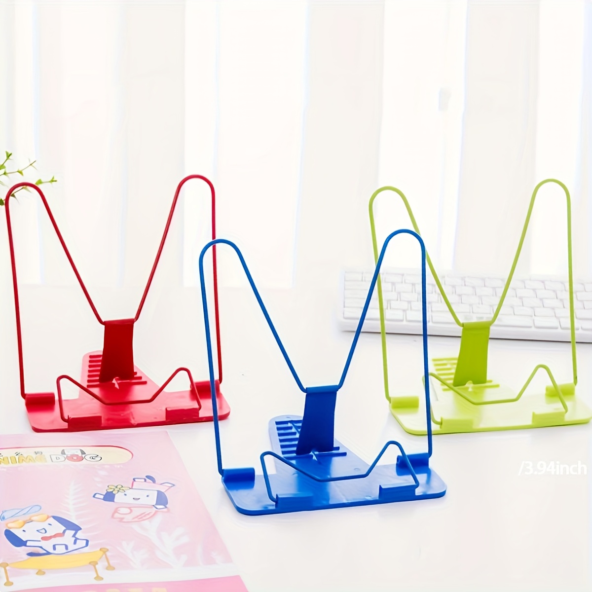 Document Holder Stand - Support de livre pliable pour bureau,