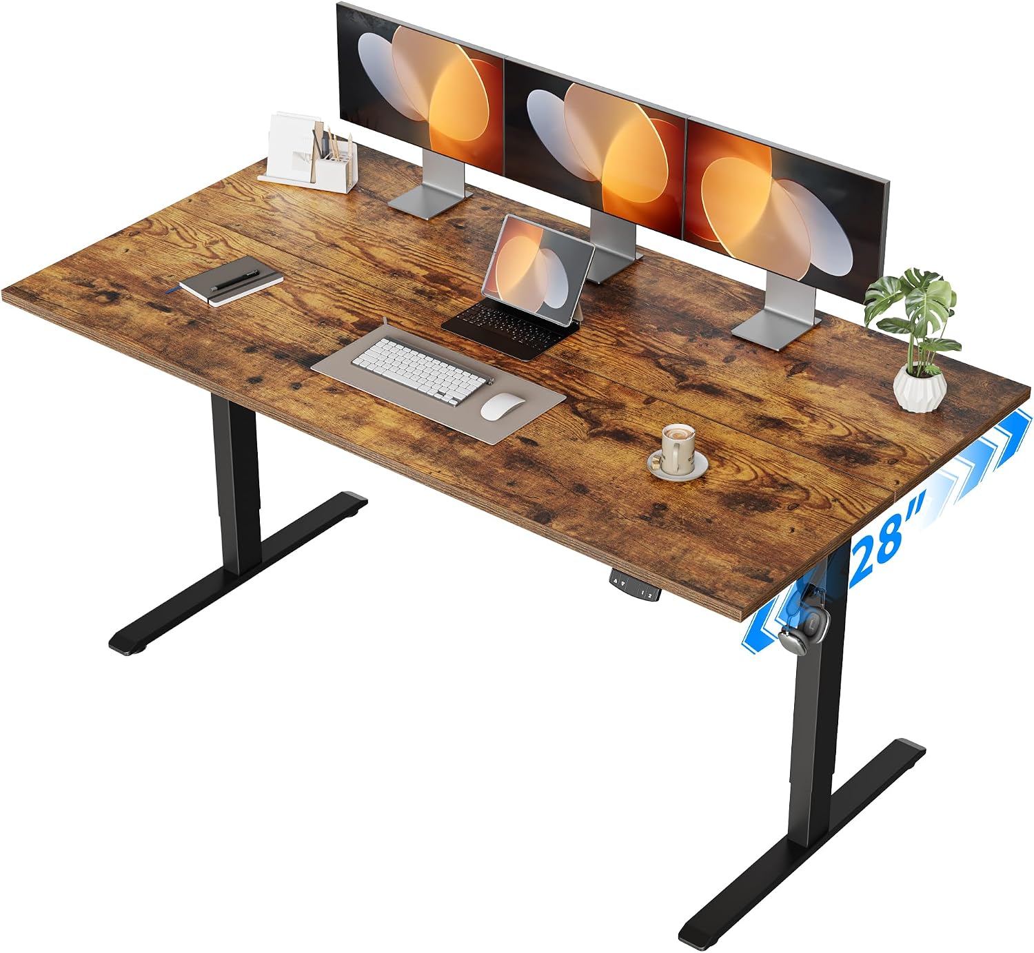 Home Office Work Table - Bureau électrique réglable en hauteur, 55