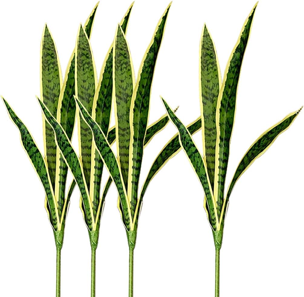 Home Office Layout - Faux serpent artificiel, plantes Sansevieria, 30