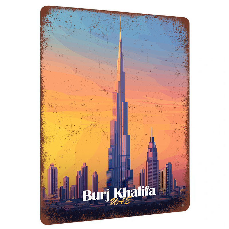 Home Office Dubai - Burj Khalifa – peinture murale en