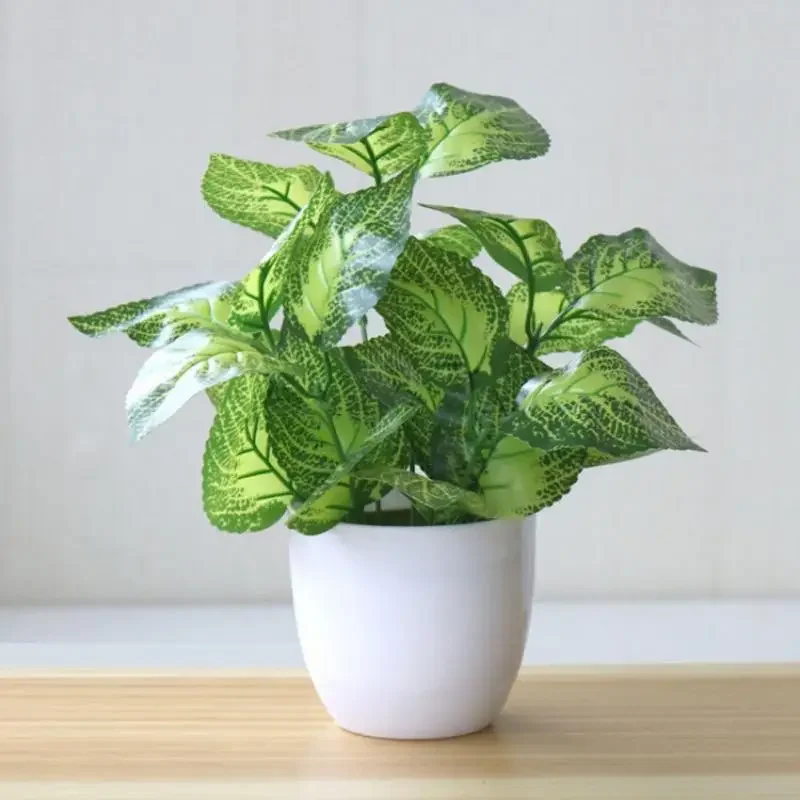 Home Office Layout - Plantes artificielles bonsaï fausses plantes, accessoires