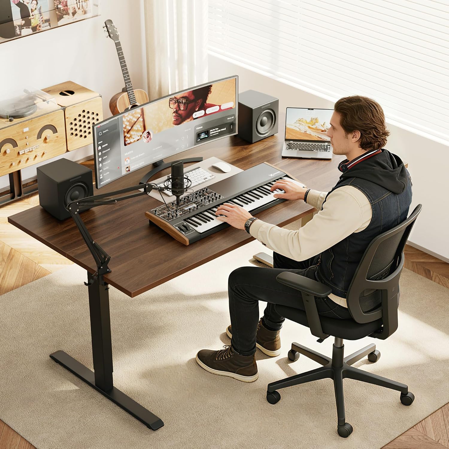 Bureau électrique réglable en  - Home Office Work Table avis et prix