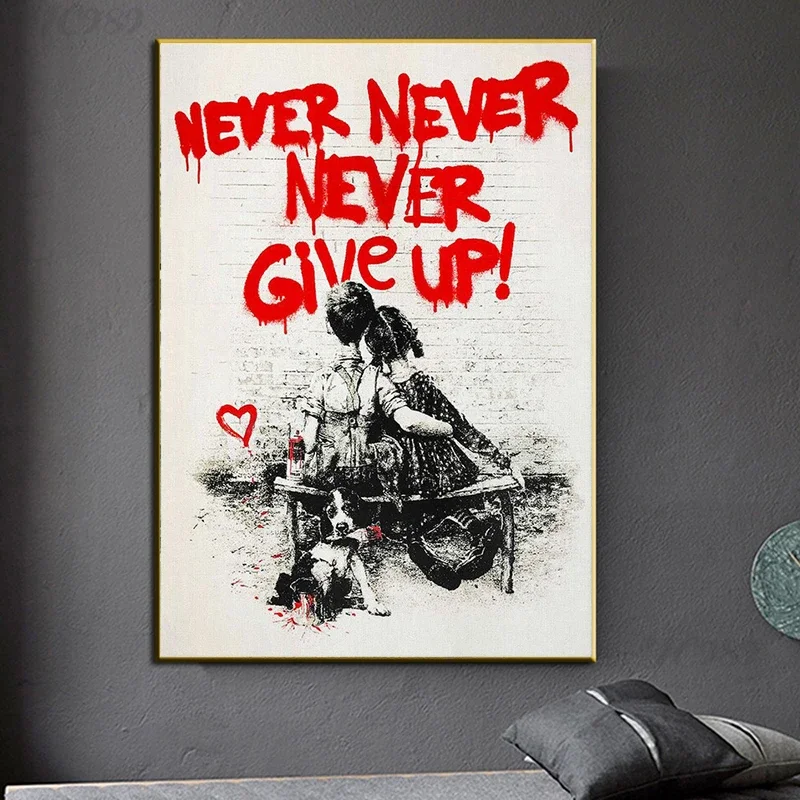 Banksy Graffiti Wall Art, Neve - Home Office Room Inspiration avis et prix