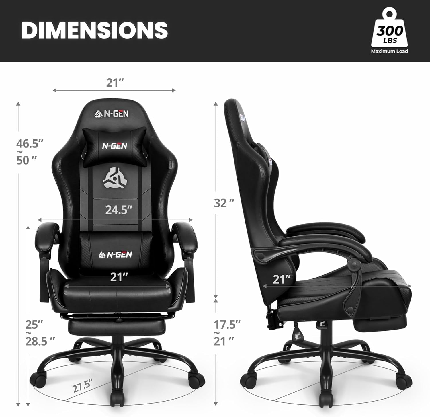 Chaise de jeu avec repose-pied - Ergonomic Office Chair avis et prix