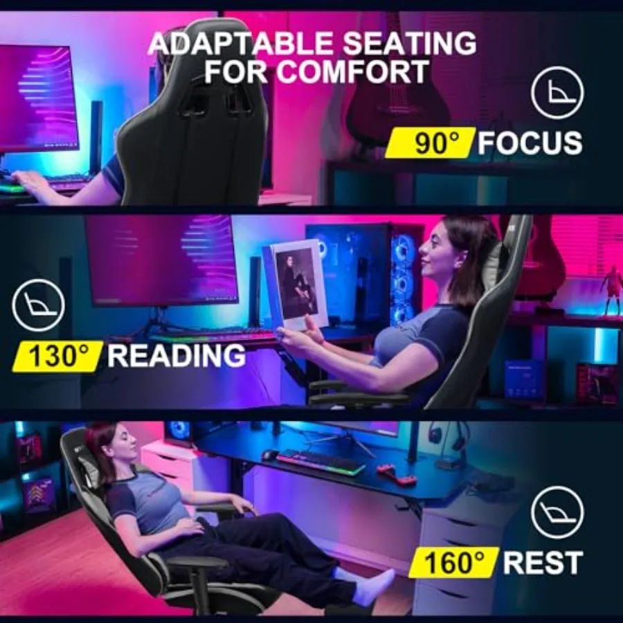 Chaise de jeu avec repose-pied - Ergonomic Office Chair avis et prix