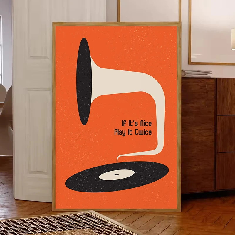 Impression sur toile de disque - Home Office Or avis et prix