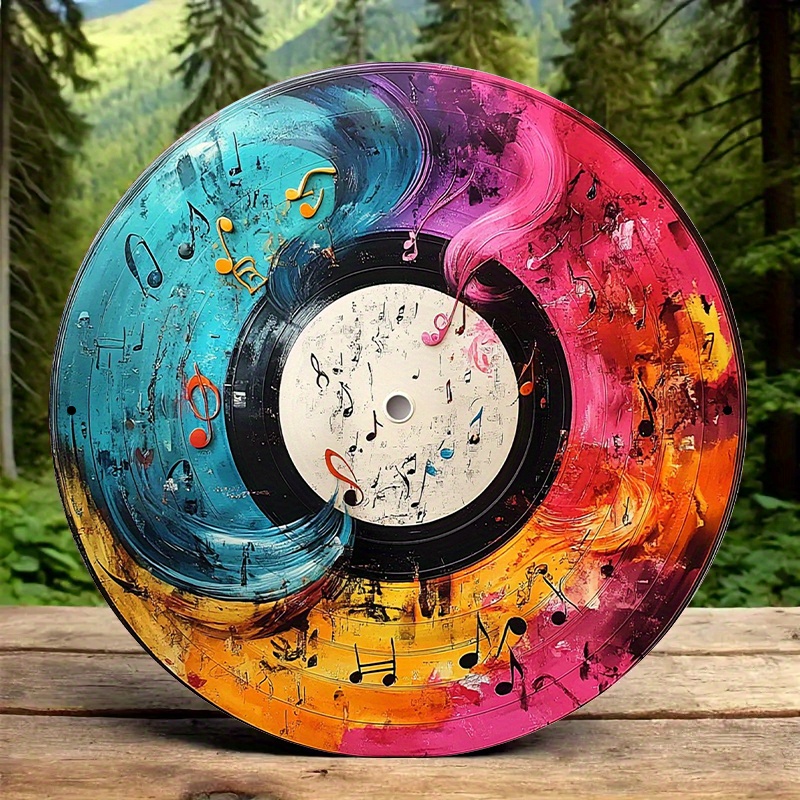 Art de disque vinyle vibrant d - Home Office Or avis et prix