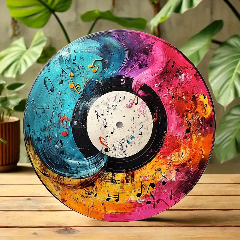 Art de disque vinyle vibrant d - Home Office Or avis et prix