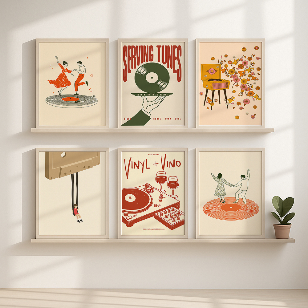 1 pièce Affiche murale vintage - Home Office Or avis et prix