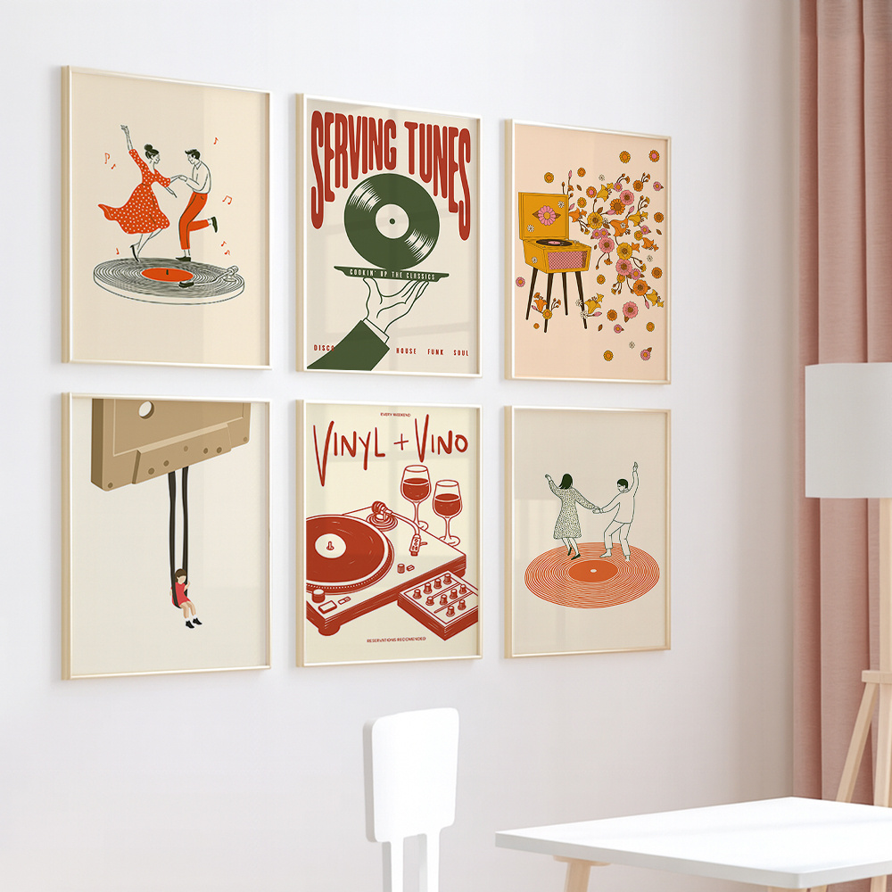 1 pièce Affiche murale vintage - Home Office Or avis et prix