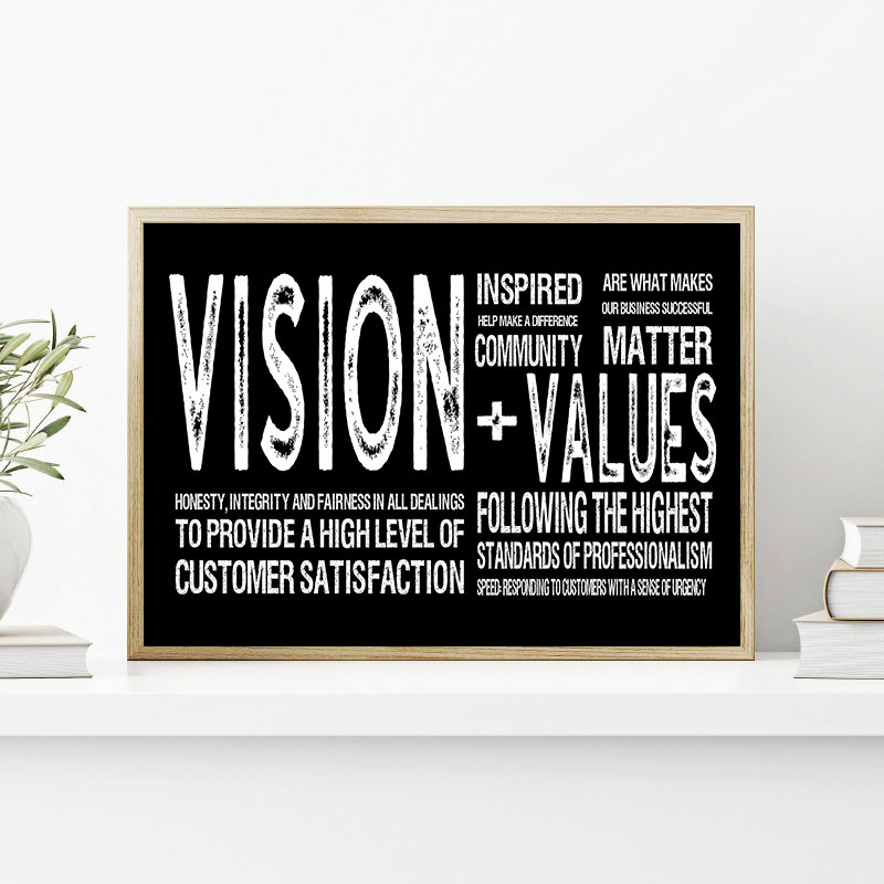 Toile d'art ispirateur noir mo - Home Office Room Inspiration avis et prix