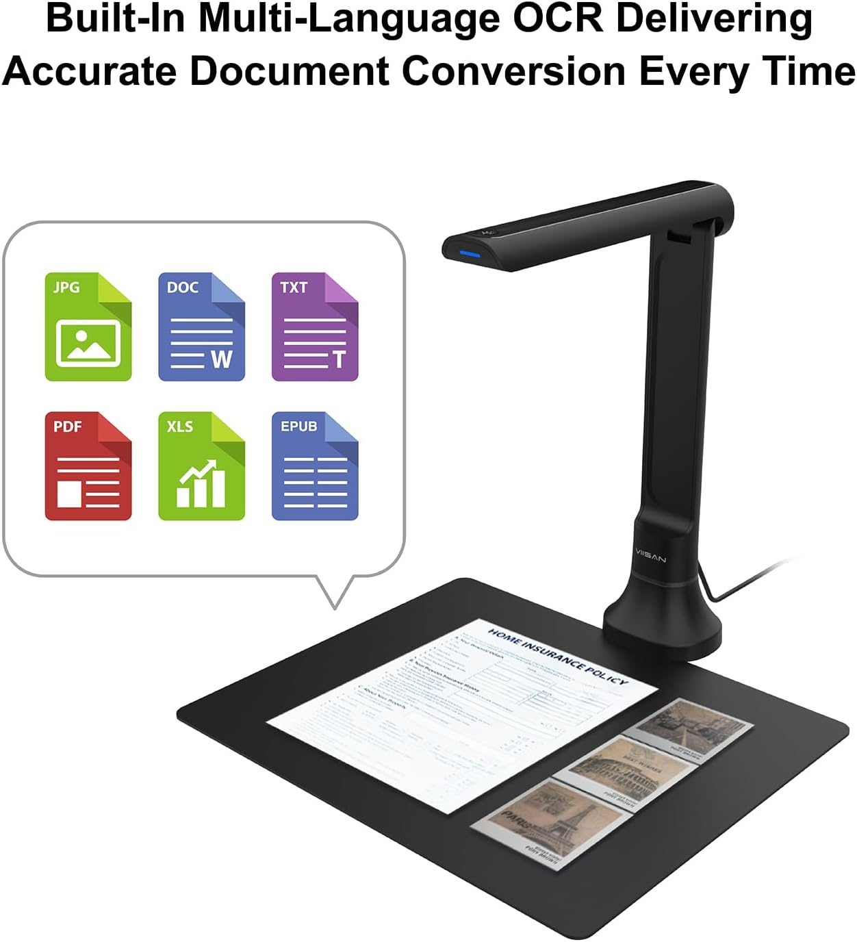 Caméra de numérisation de docu - Document Scanner Portable avis et prix