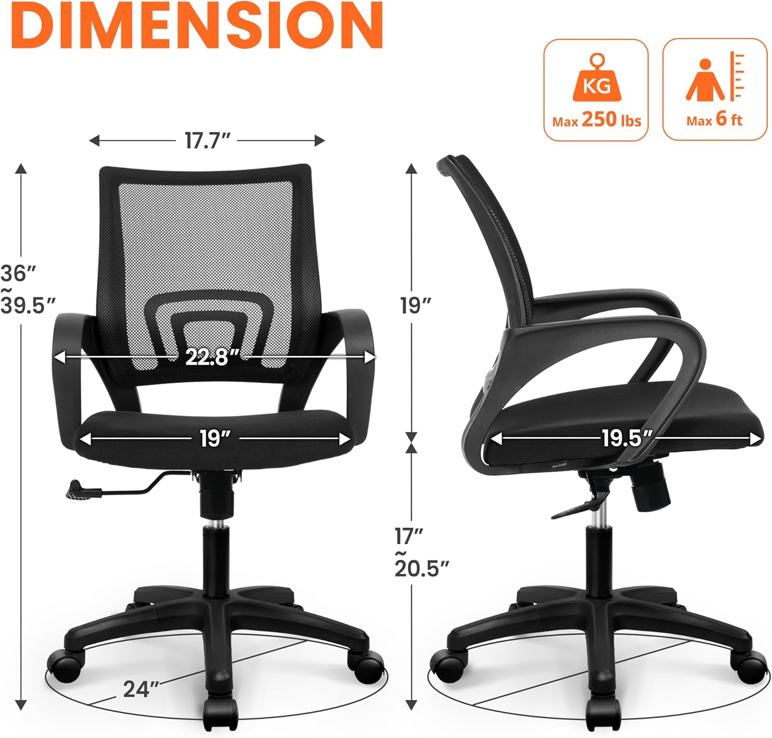 Chaise de bureau ergonomique e - Ergonomic Office Chair avis et prix