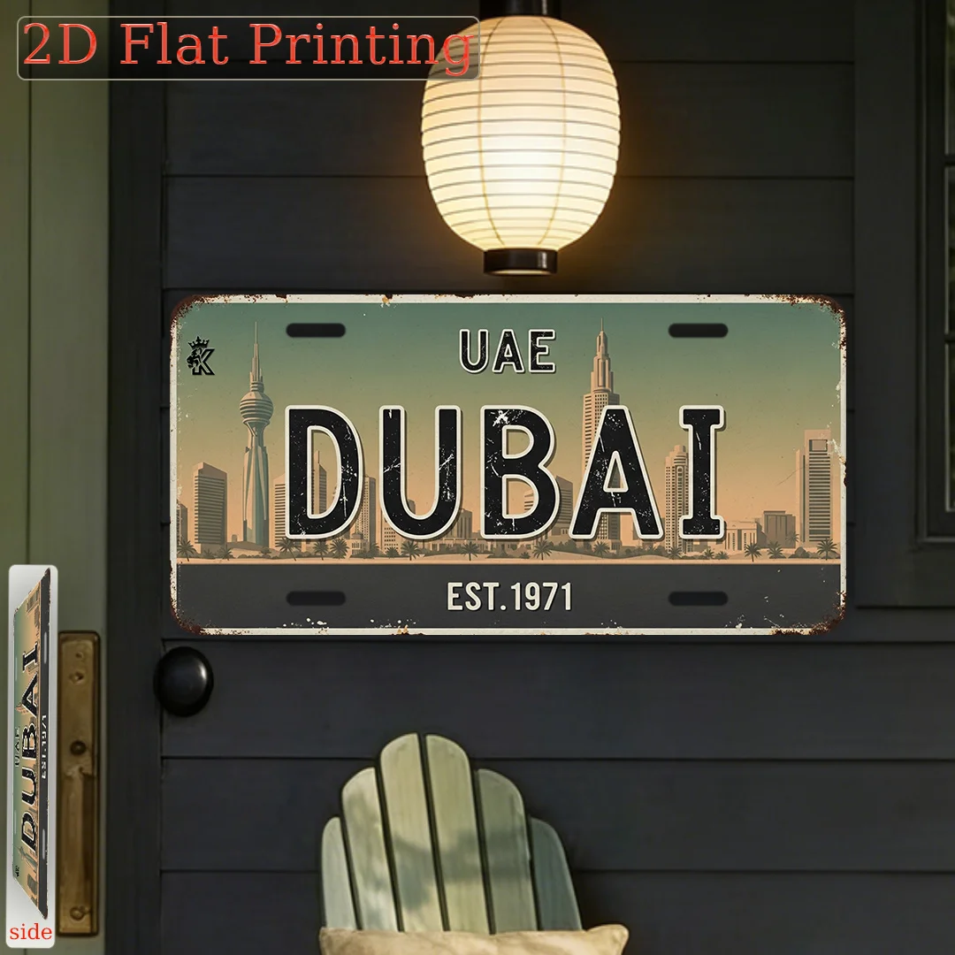 Plaque murale vintage en métal - Home Office Dubai avis et prix