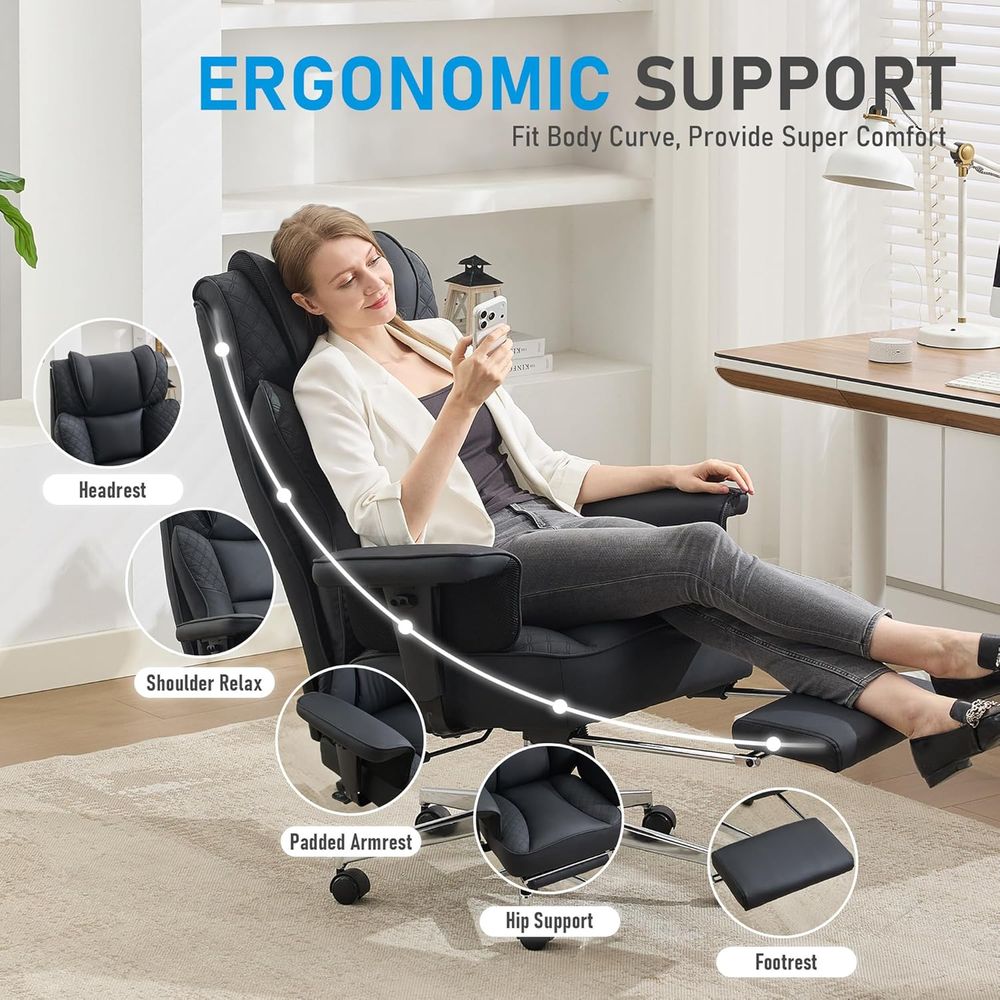 Chaise de bureau ergonomique e - Ergonomic Office Chair avis et prix