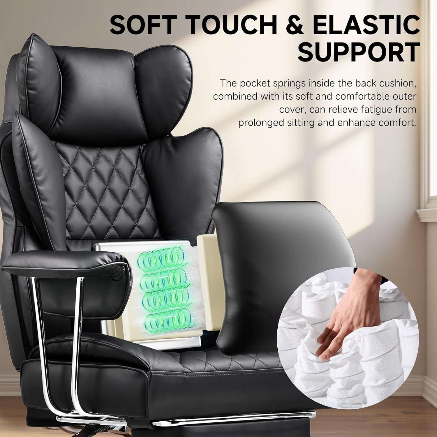Chaise de bureau grande et hau - Ergonomic Office Chair avis et prix