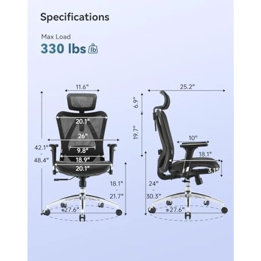 Chaise de bureau ergonomique M - Ergonomic Office Chair avis et prix