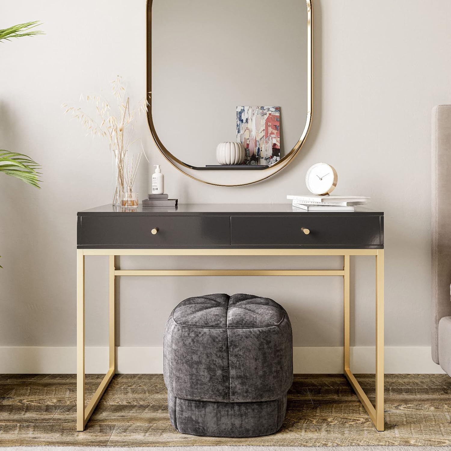 Coiffeuse ou bureau de travail - Home Office Or avis et prix