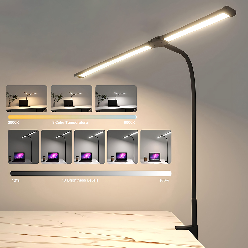 Lampe de bureau à double tête  - Home Office Work Table avis et prix